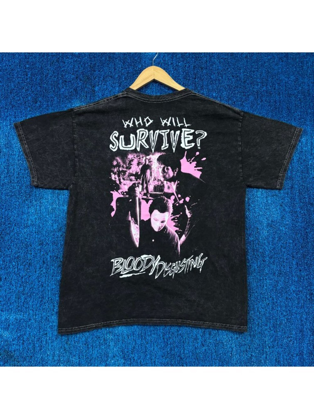 Bloody Disgusting x Halloween Mineral Wash Horror T-Shirt Size Medium